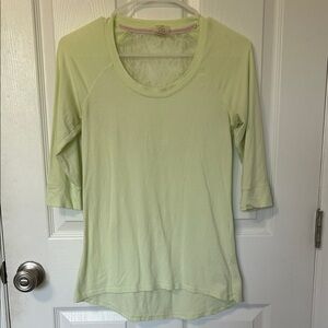 CALIA by Carrie Underwood Light Green 3/4 Sleeve Top